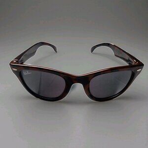 Ray-Ban Jr Wayfarer's Tinted Lens Sunglasses Tortoise Shell, Brown Kids Pet Size